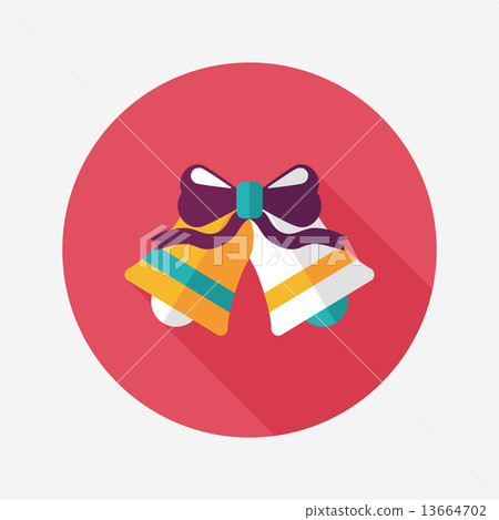 wedding bell flat icon with long shadow,eps10 wedding bell flat icon with long shadow,eps10 13664702