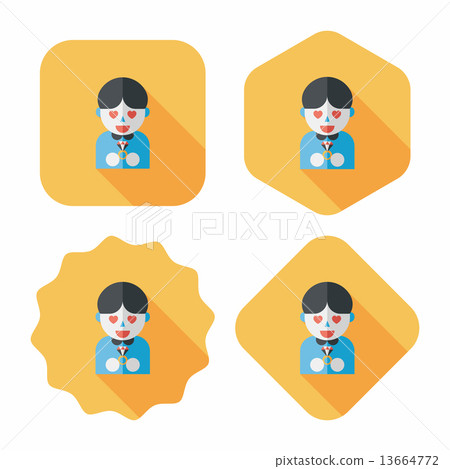 wedding groom flat icon with long shadow,eps10 wedding groom flat icon with long shadow,eps10 13664772