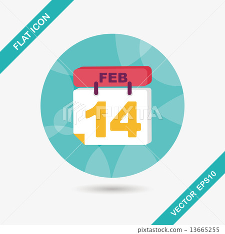 flat, icon, illustration, shadow, vector, february, valentine, r 13665255