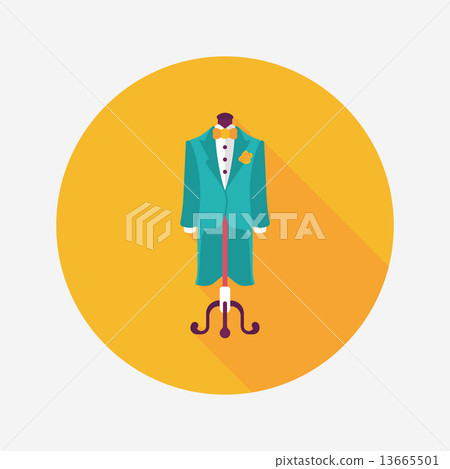 Groom's Suit Flat Vector Icon, Symbol, Pictogram, Sign. Light Blue  Monochrome Design. Editable Stroke Stock Vector Image & Art - Alamy