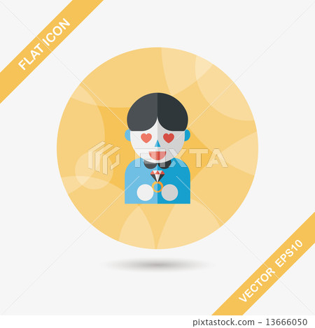 wedding groom flat icon with long shadow,eps10 wedding groom flat icon with long shadow,eps10 13666050