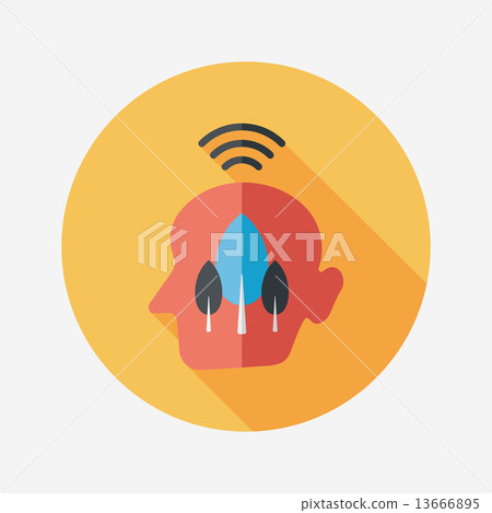 Environmental protection concept flat icon with long shadow,eps1 Environmental protection concept flat icon with long shadow,eps1 13666895