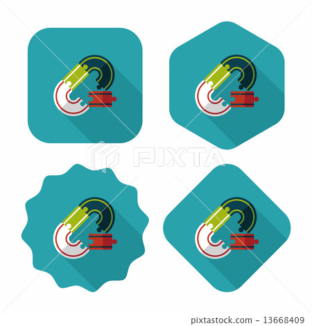 Race Tracks lat icon with long shadow,eps10 Race Tracks lat icon with long shadow,eps10 13668409