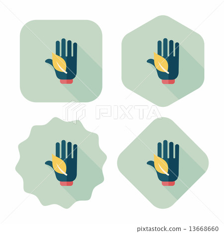 Environmental protection concept flat icon with long shadow,eps1 Environmental protection concept flat icon with long shadow,eps1 13668660