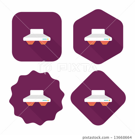 kitchenware range hood flat icon with long shadow,eps10 kitchenware range hood flat icon with long shadow,eps10 13668664