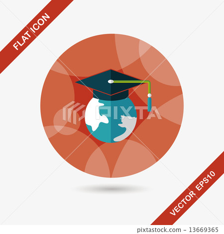 e-learning flat icon with long shadow,eps10 e-learning flat icon with long shadow,eps10 13669365