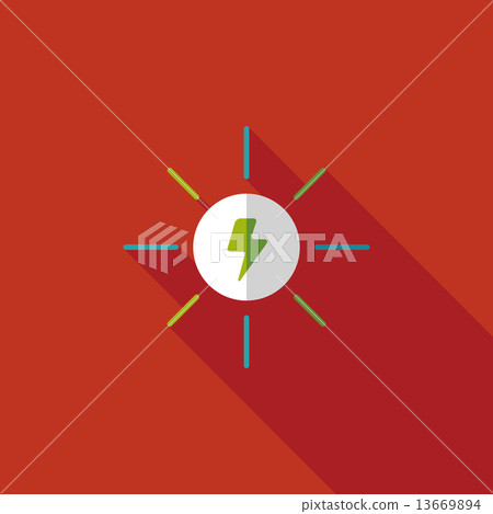 Environmental protection concept flat icon with long shadow,eps1 Environmental protection concept flat icon with long shadow,eps1 13669894