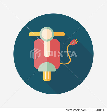 Environmental protection concept flat icon with long shadow,eps1 13670041