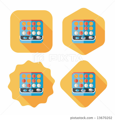 educational toy flat icon with long shadow,EPS 10 13670202