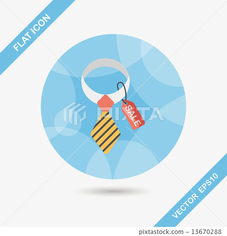 shopping sale tie flat icon with long shadow,eps10 shopping sale tie flat icon with long shadow,eps10 13670288