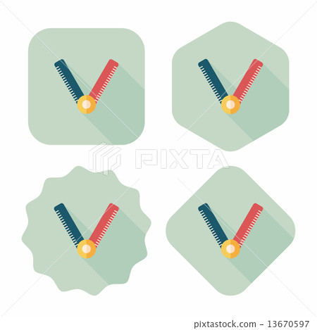 Ruler flat icon with long shadow,eps10 13670597