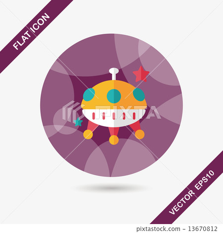 Space flat icon with long shadow,eps10 Space flat icon with long shadow,eps10 13670812