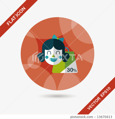 SALE Shopaholic flat icon with long shadow,eps10 SALE Shopaholic flat icon with long shadow,eps10 13670813