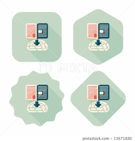 knowledge flat icon with long shadow,eps10 knowledge flat icon with long shadow,eps10 13671880