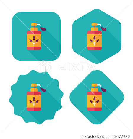 Environmental protection concept flat icon with long shadow,eps1 13672272