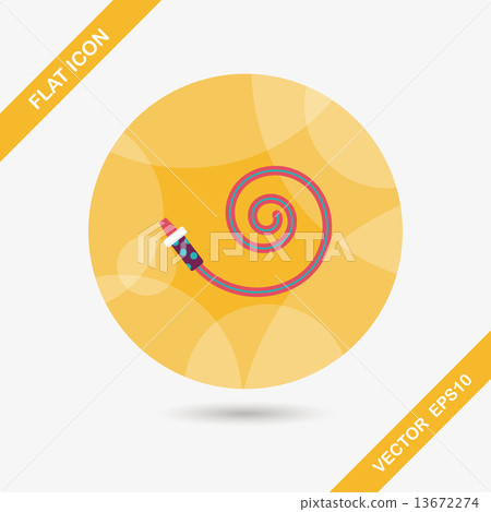 party horn flat icon with long shadow,eps10 party horn flat icon with long shadow,eps10 13672274