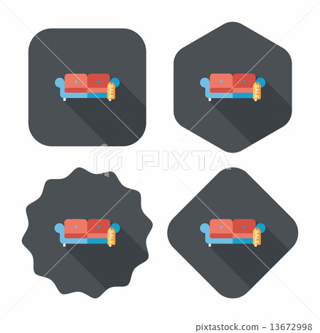 shopping sale sofa flat icon with long shadow,eps10 shopping sale sofa flat icon with long shadow,eps10 13672998