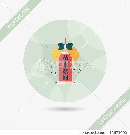Chinese New Year flat icon with long shadow,eps10, Celebrate dec Chinese New Year flat icon with long shadow,eps10, Celebrate dec 13673000