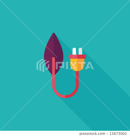 Environmental protection concept flat icon with long shadow,eps1 Environmental protection concept flat icon with long shadow,eps1 13673002