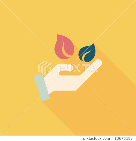 Environmental protection concept flat icon with long shadow,eps1 Environmental protection concept flat icon with long shadow,eps1 13673192