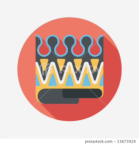 Birthday party crown flat icon with long shadow,eps10 13673929