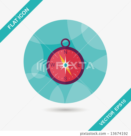 compass flat icon with long shadow,eps10 compass flat icon with long shadow,eps10 13674192