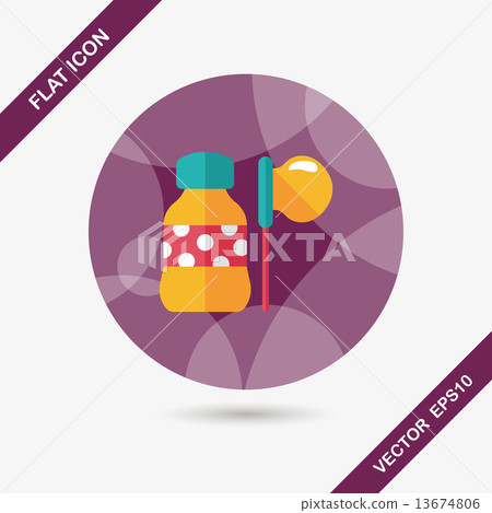 bubbles flat icon with long shadow,eps10 bubbles flat icon with long shadow,eps10 13674806