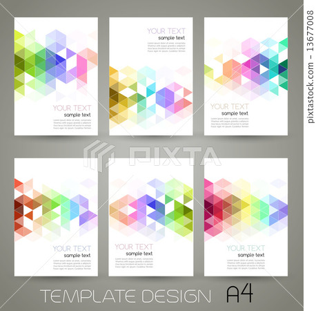 Vector abstract geometric banner with triangle 13677008
