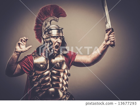 Legionary soldier ready for a war 13677293