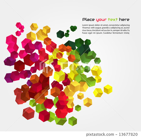Vector abstract cheerful background 13677820