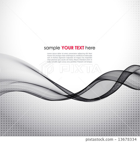Abstract gray wave vector background - Stock Illustration [13678334 ...