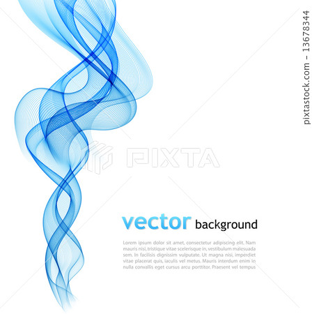 Abstract colorful blue vector waved background - Stock Illustration ...