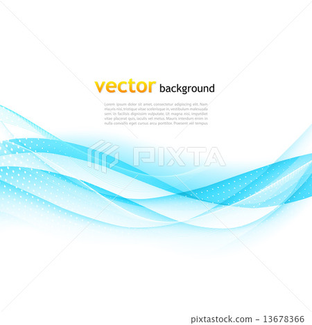 Abstract colorful blue vector waved background 13678366