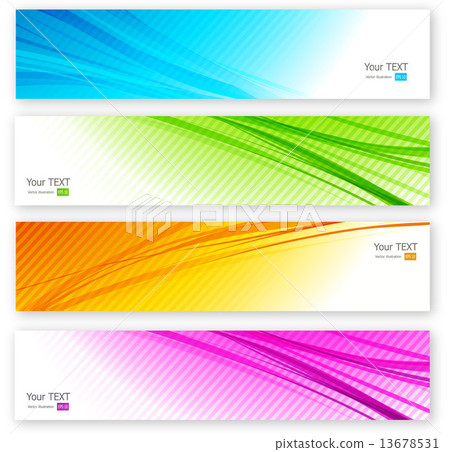 Abstract coplor lines banner Abstract coplor lines banner 13678531