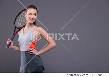 Young and sexy tennis player Young and sexy tennis player 13678533