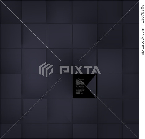 Vector Abstract geometric shape from gray cubes. Vector Abstract geometric shape from gray cubes. 13679506