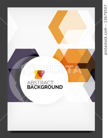 Abstract modern flyer - brochure template 13679507
