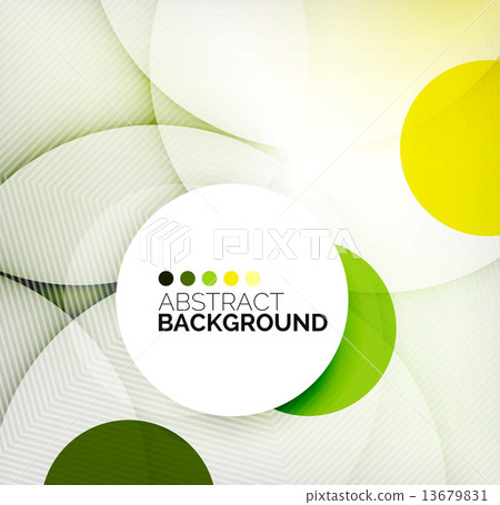 Colorful circles modern abstract composition 13679831