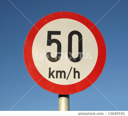 Speed limit sign Speed limit sign 13680591
