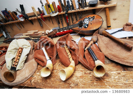 workplace musical masters, bagpipes, mandolin, tools 13680983