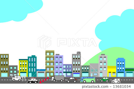Traffic congestion in the streets - Stock Illustration [13681034] - PIXTA