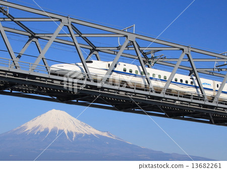 新幹線和富士山 新幹線和富士山 13682261