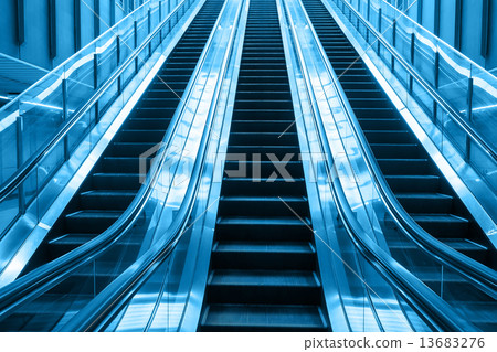 escalator going up stair 13683276