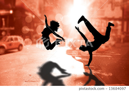 Composite image of cool break dancer 13684097