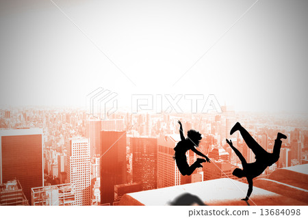 Composite image of cool break dancer 13684098