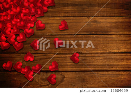 Composite image of red love hearts Composite image of red love hearts 13684669