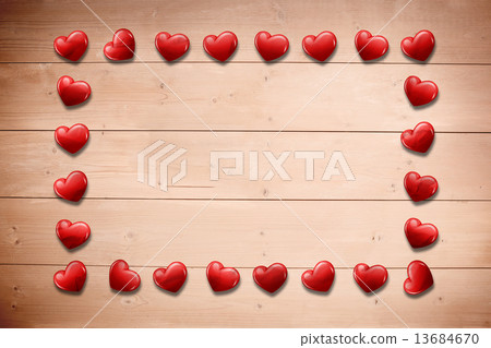 Composite image of heart frame Composite image of heart frame 13684670