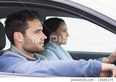 Young couple going for a drive Young couple going for a drive 13688135