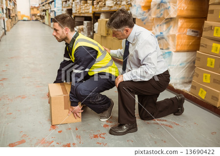 Manager training worker for health and safety measure 13690422