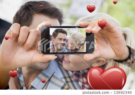 Composite image of valentines couple 13692340